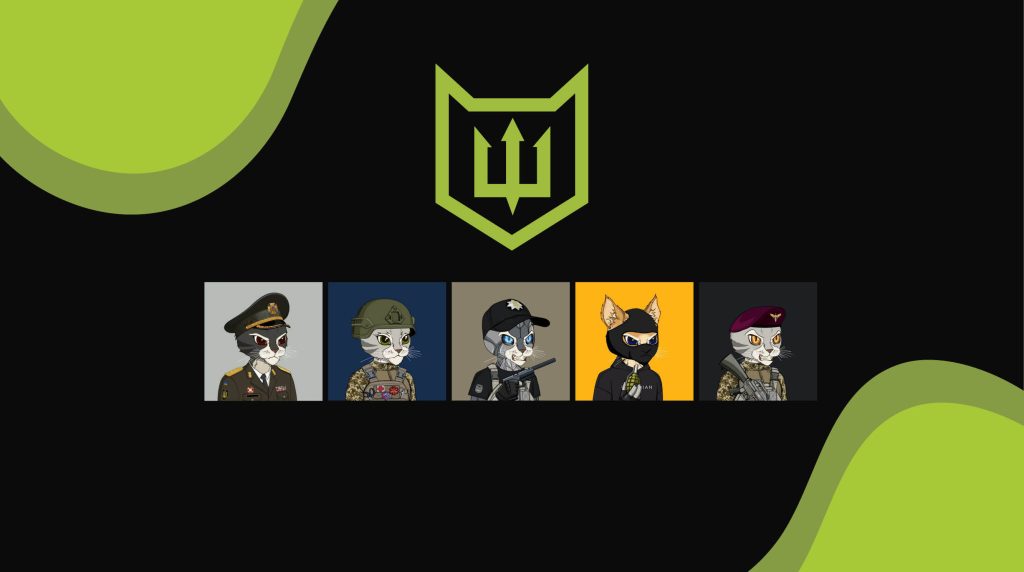 В Україні створюють колекцію NFT-котів для допомоги ЗСУ